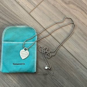 Tiffany & Co long beaded chain necklace